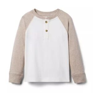 Janie and Jack Raglan Sleeve Henley Tee size 3T